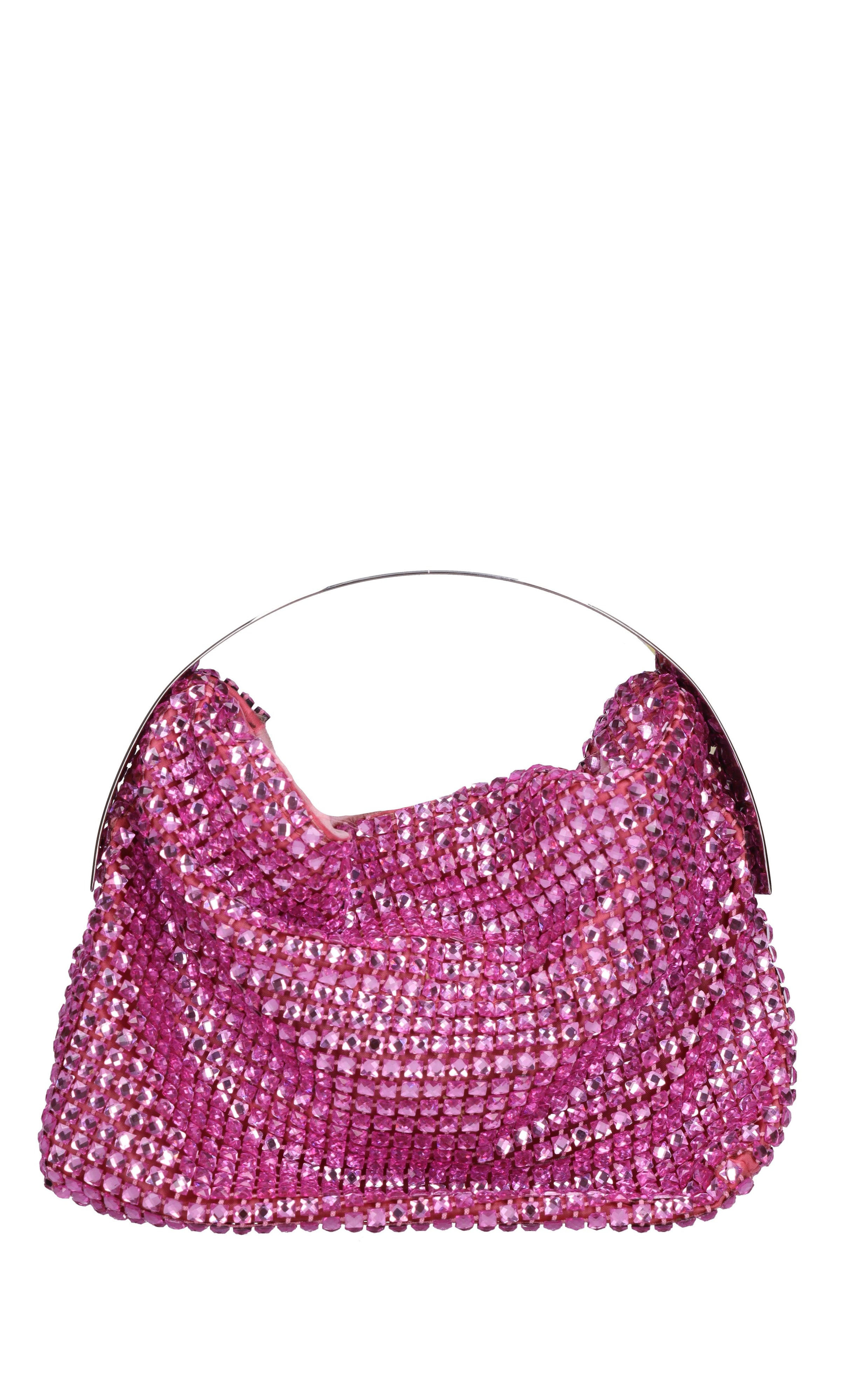 Borsa modello CLO in tessuto e strass 