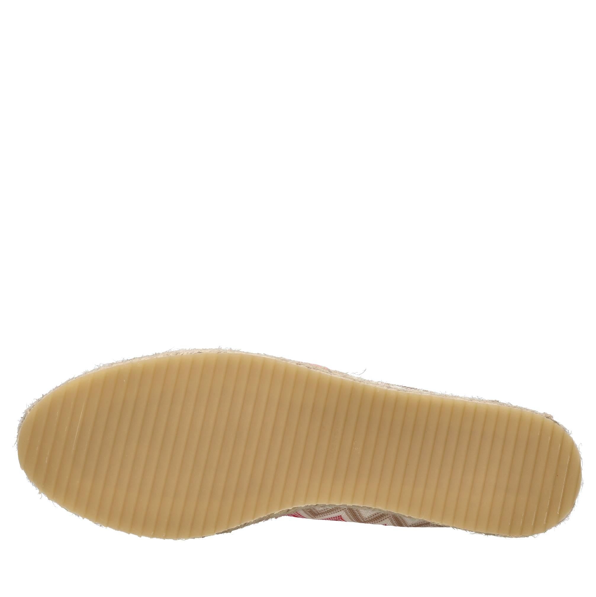 Espadrillas in tessuto zig zag 