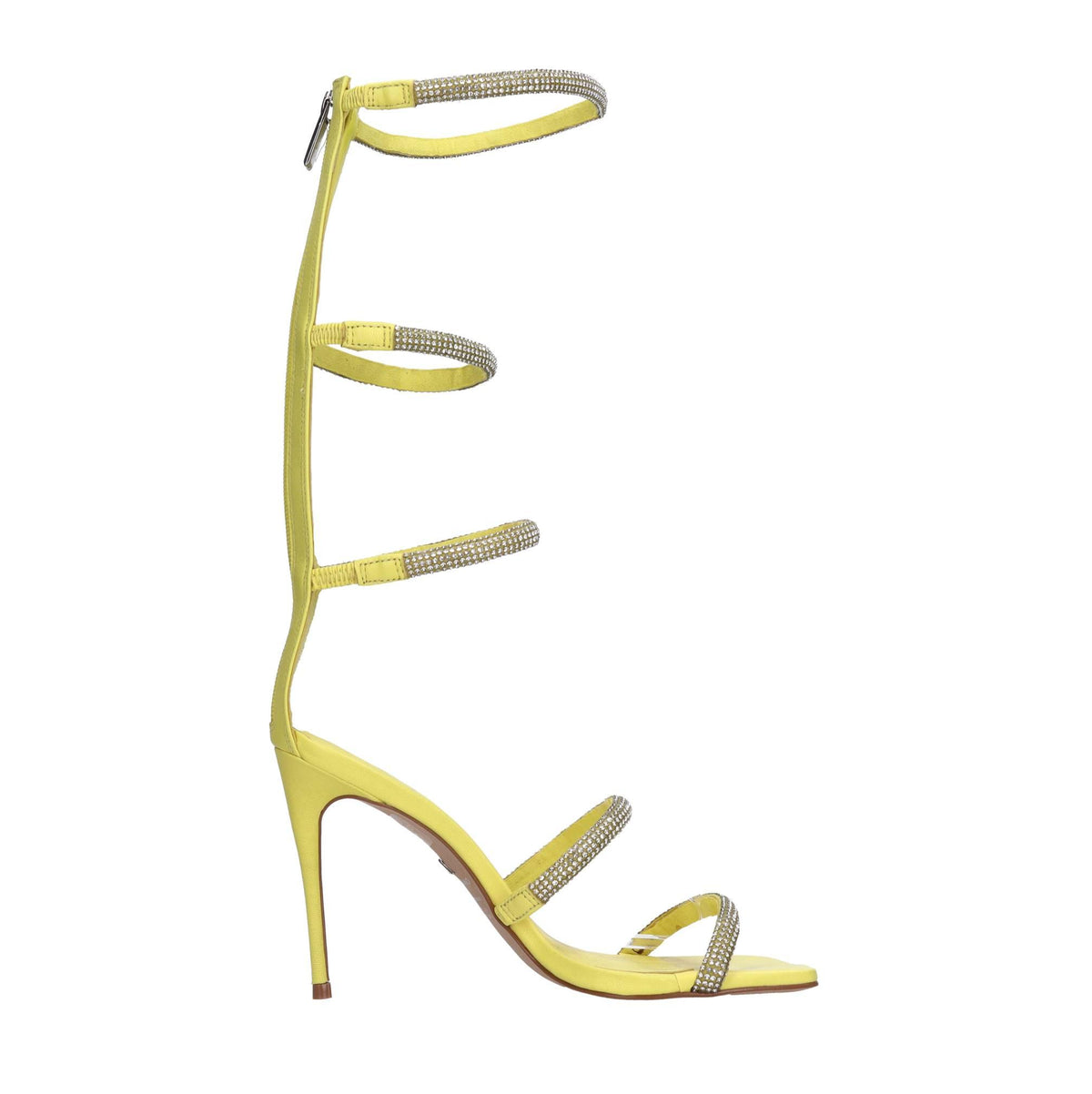 Sandali in pelle e strass 