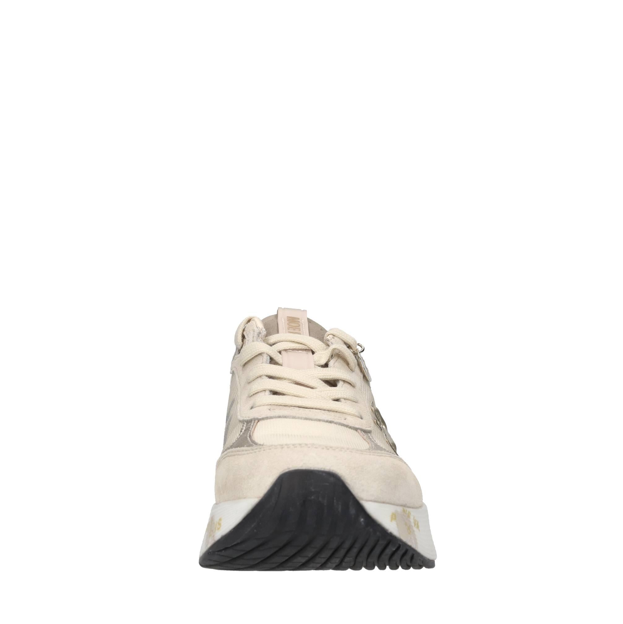 Sneakers in tessuto pelle ed ecopelle 