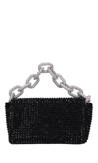 Borsa mini My Dream in raso e strass 