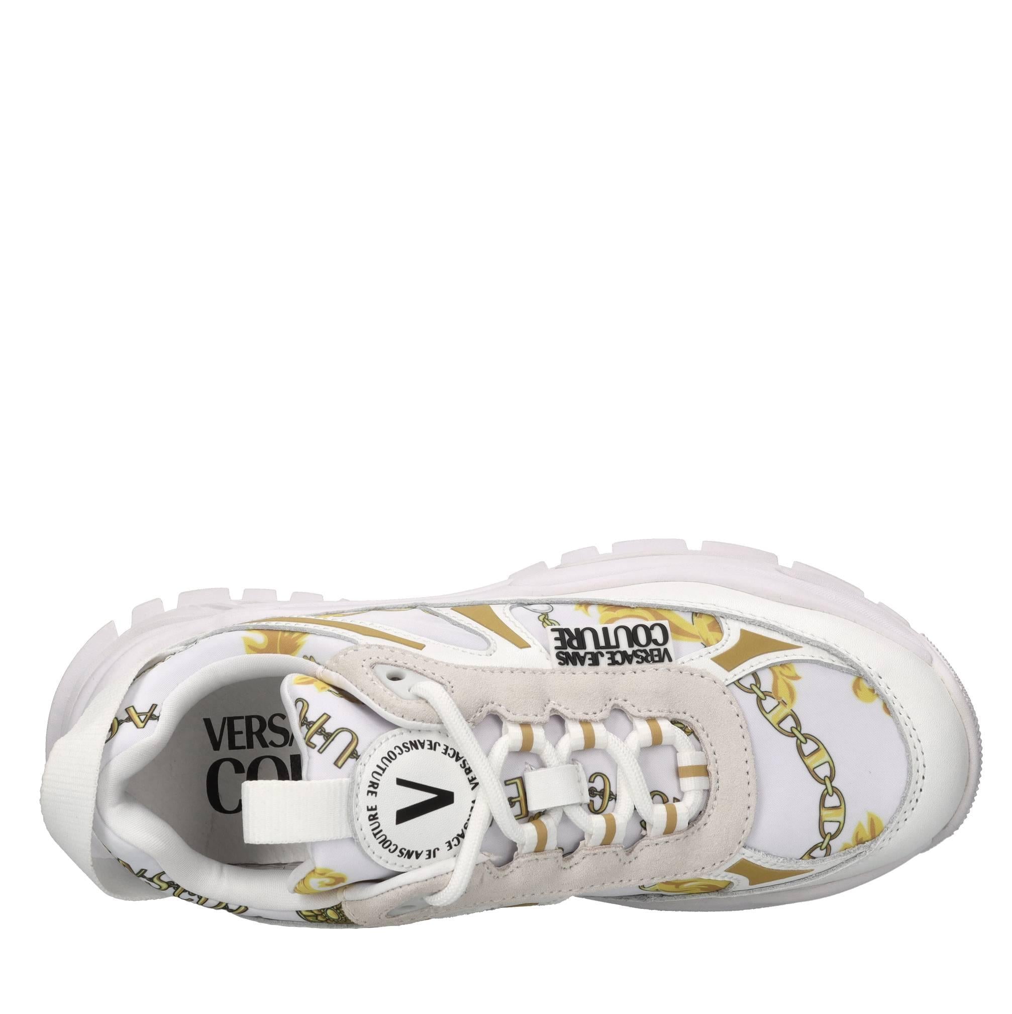 Sneakers in ecopelle e tessuto 
