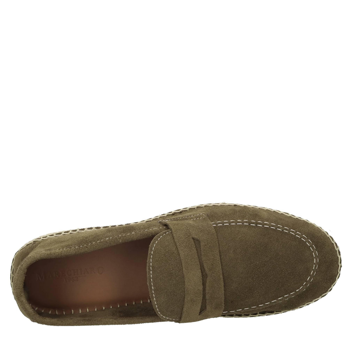Mocassini espadrillas in camoscio 