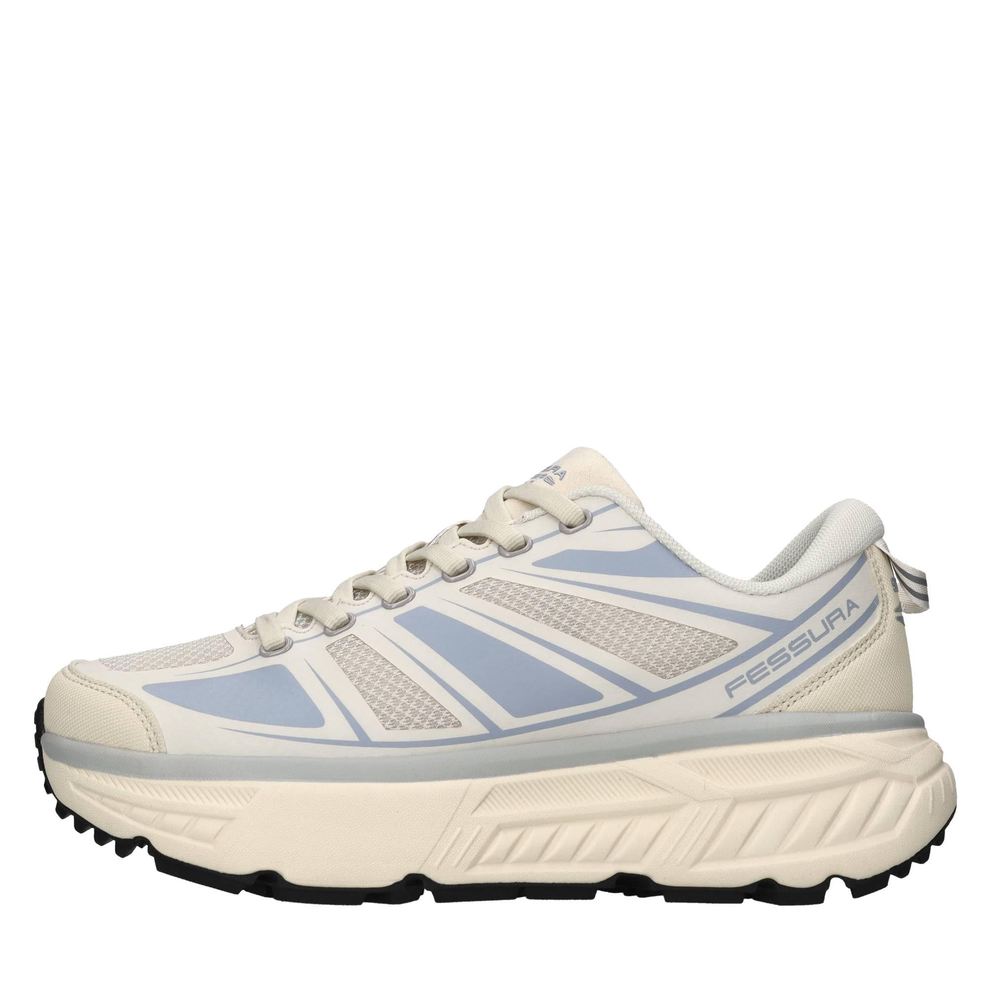 Sneakers in ecopelle e tessuto 