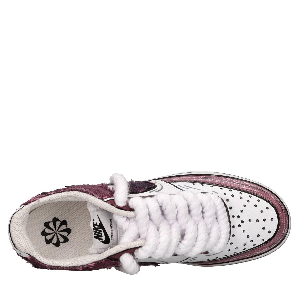 Sneakers in ecopelle e tessuto 