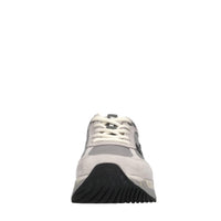 Sneakers in pelle ecopelle e tessuto 