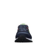 Sneakers in camoscio e tessuto 