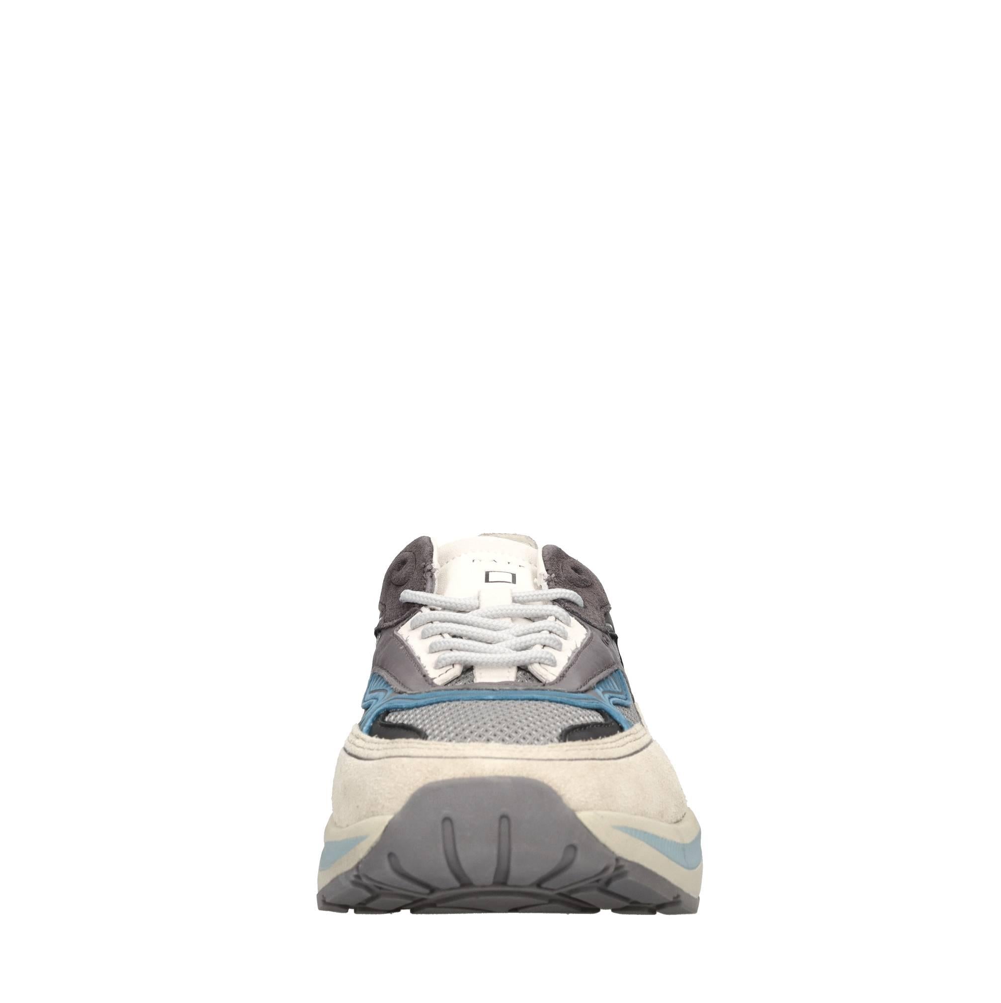 Sneakers in camoscio e tessuto 