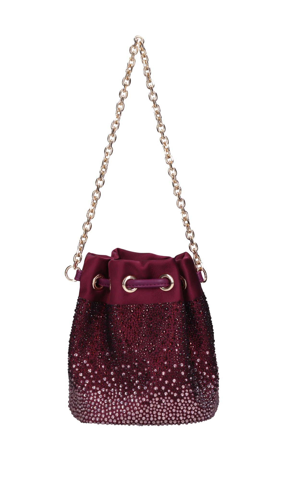 Borsa Night Edition in raso e strass 