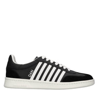 Sneakers in pelle e tessuto 