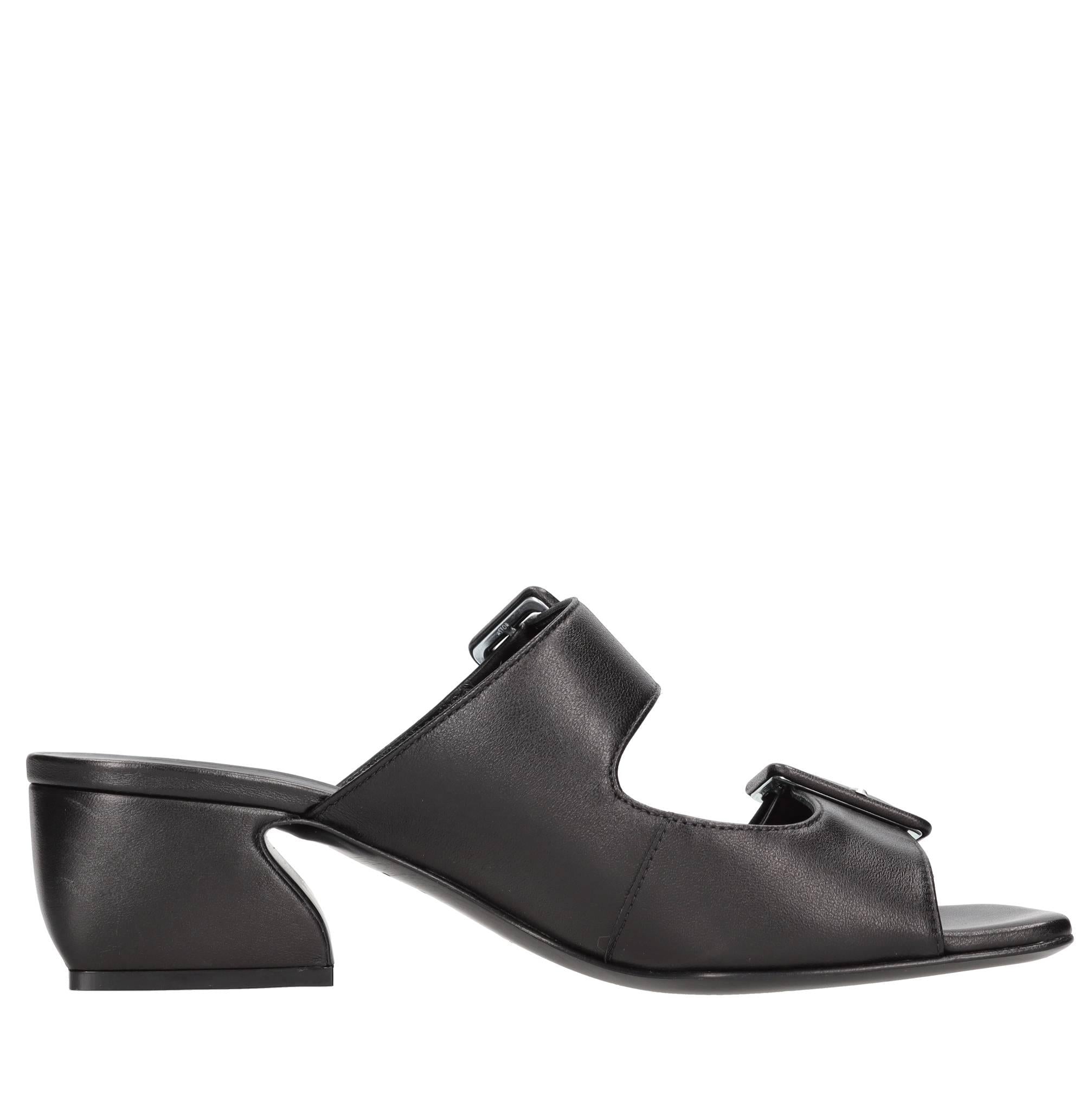 Mules in pelle 