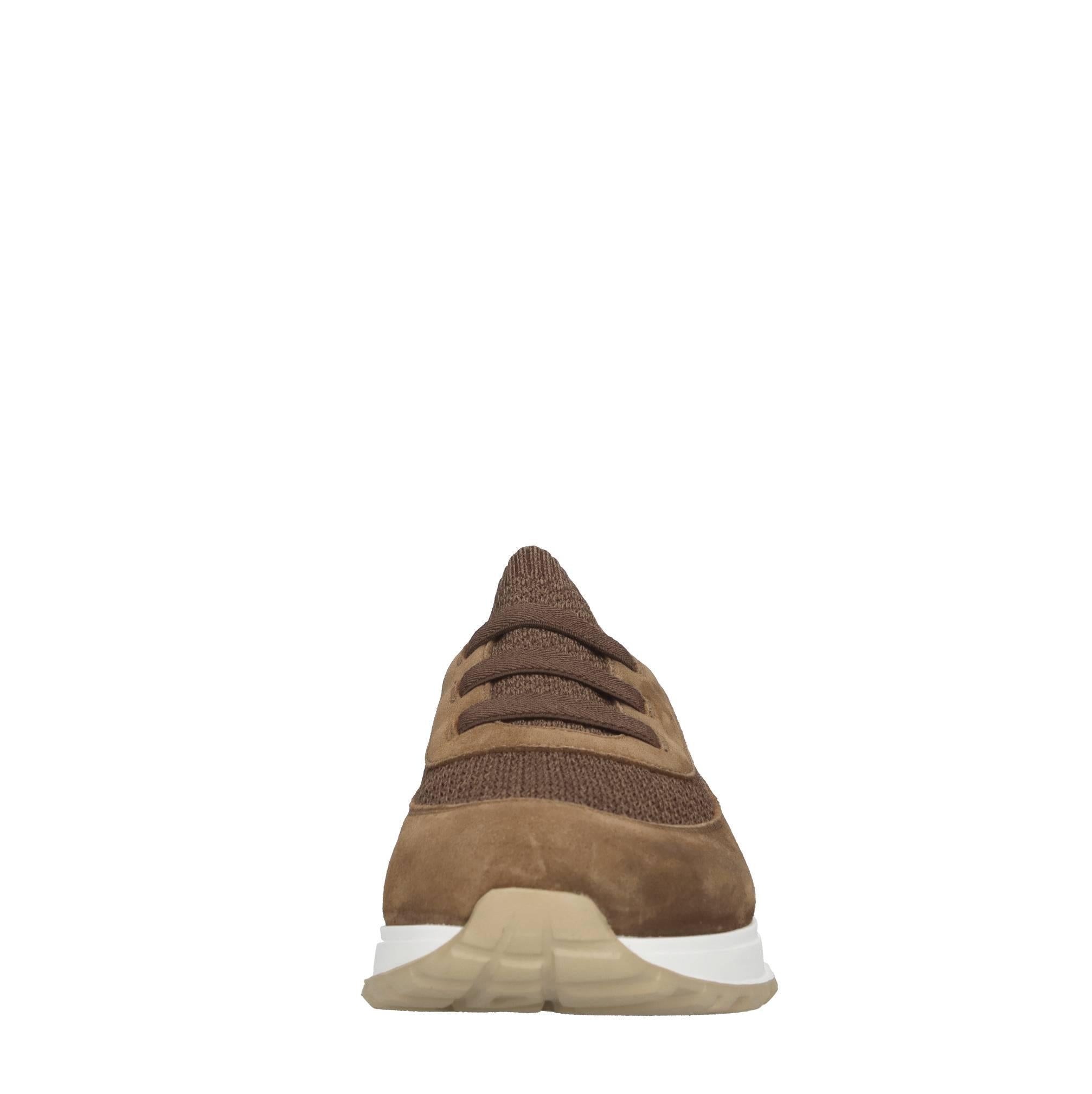 Slip-on in camoscio e tessuto 