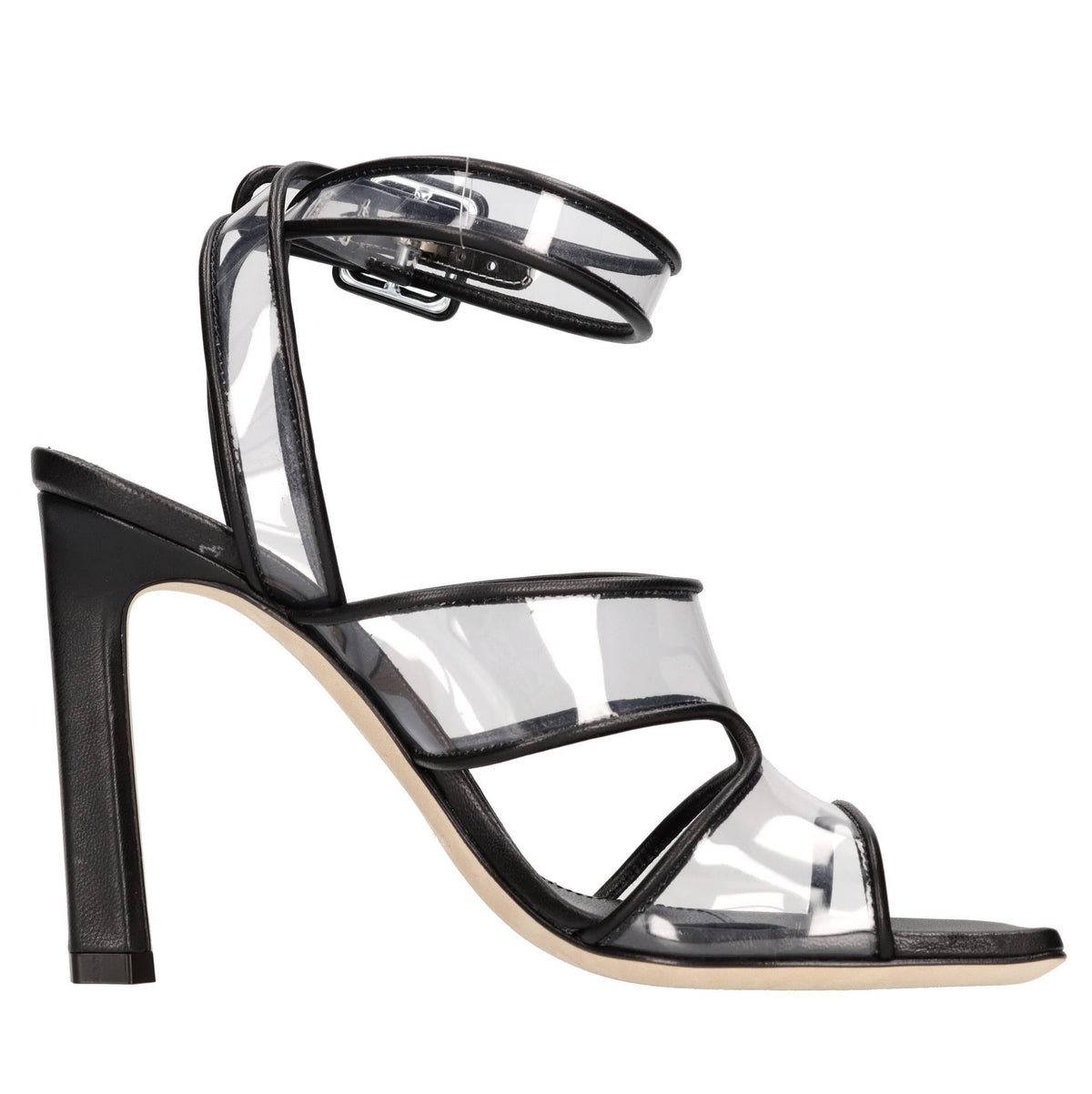 Sandali in pelle e plexi 