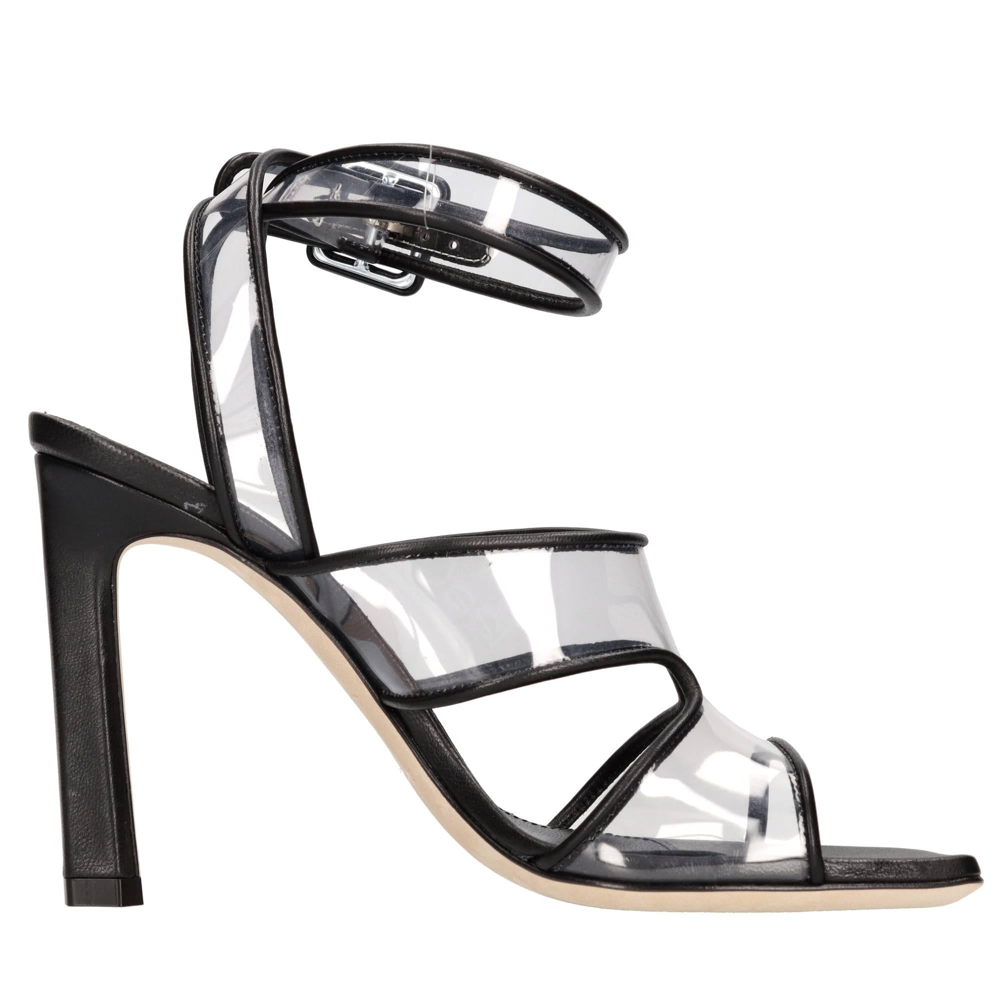 Sandali in pelle e plexi 