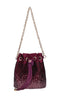 LA CARRIE Night Edition Bag in satin and rhinestones