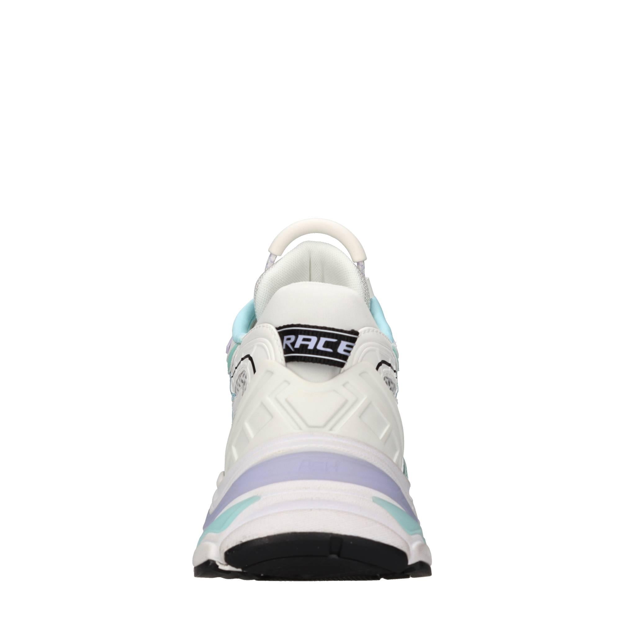 Sneakers modello Race in pelle e tessuto 
