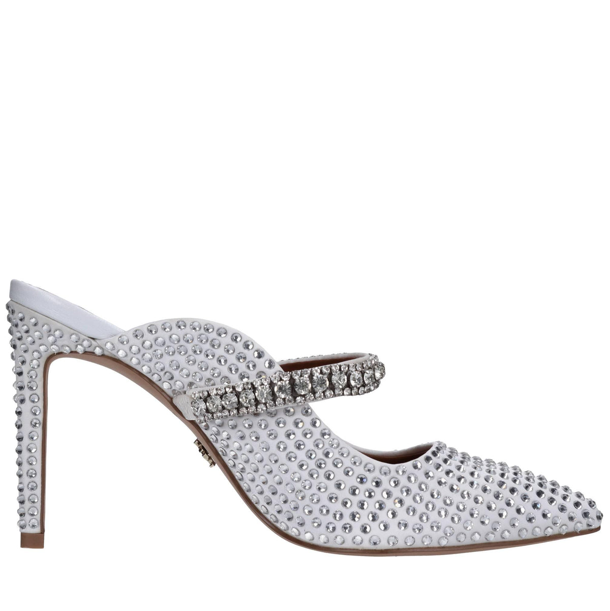 Sabot in raso e strass 