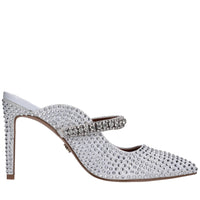 Sabot in raso e strass 