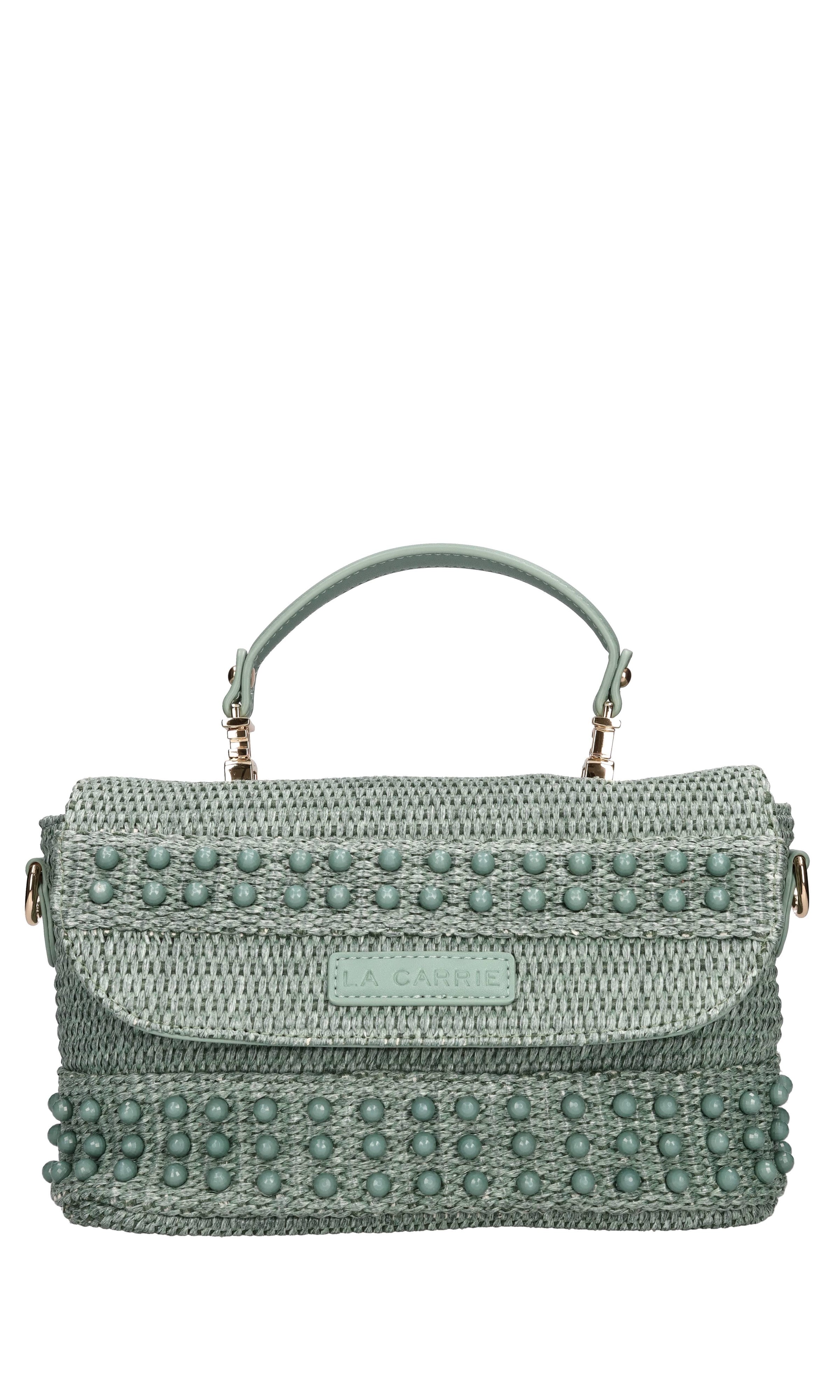 Borsa MALIBU in ecopelle e rafia 