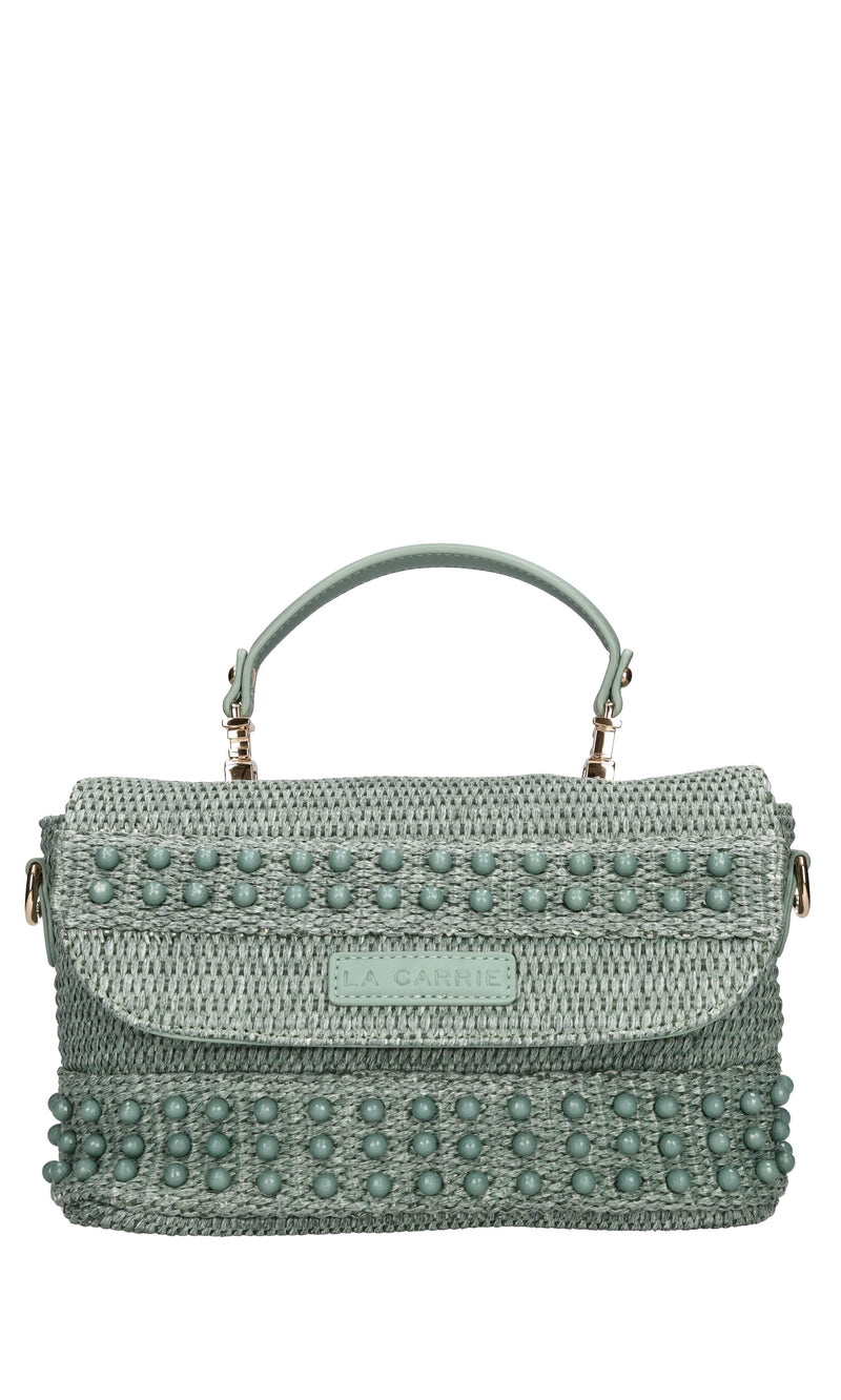 Borsa MALIBU in ecopelle e rafia 