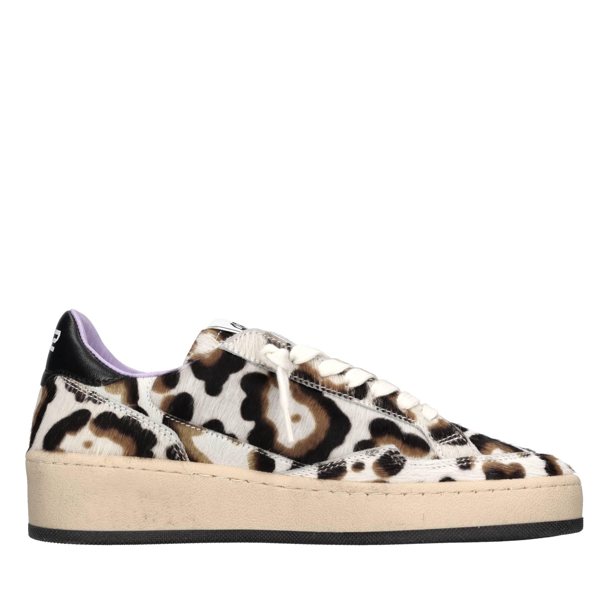 Sneakers in pelle e cavallino 