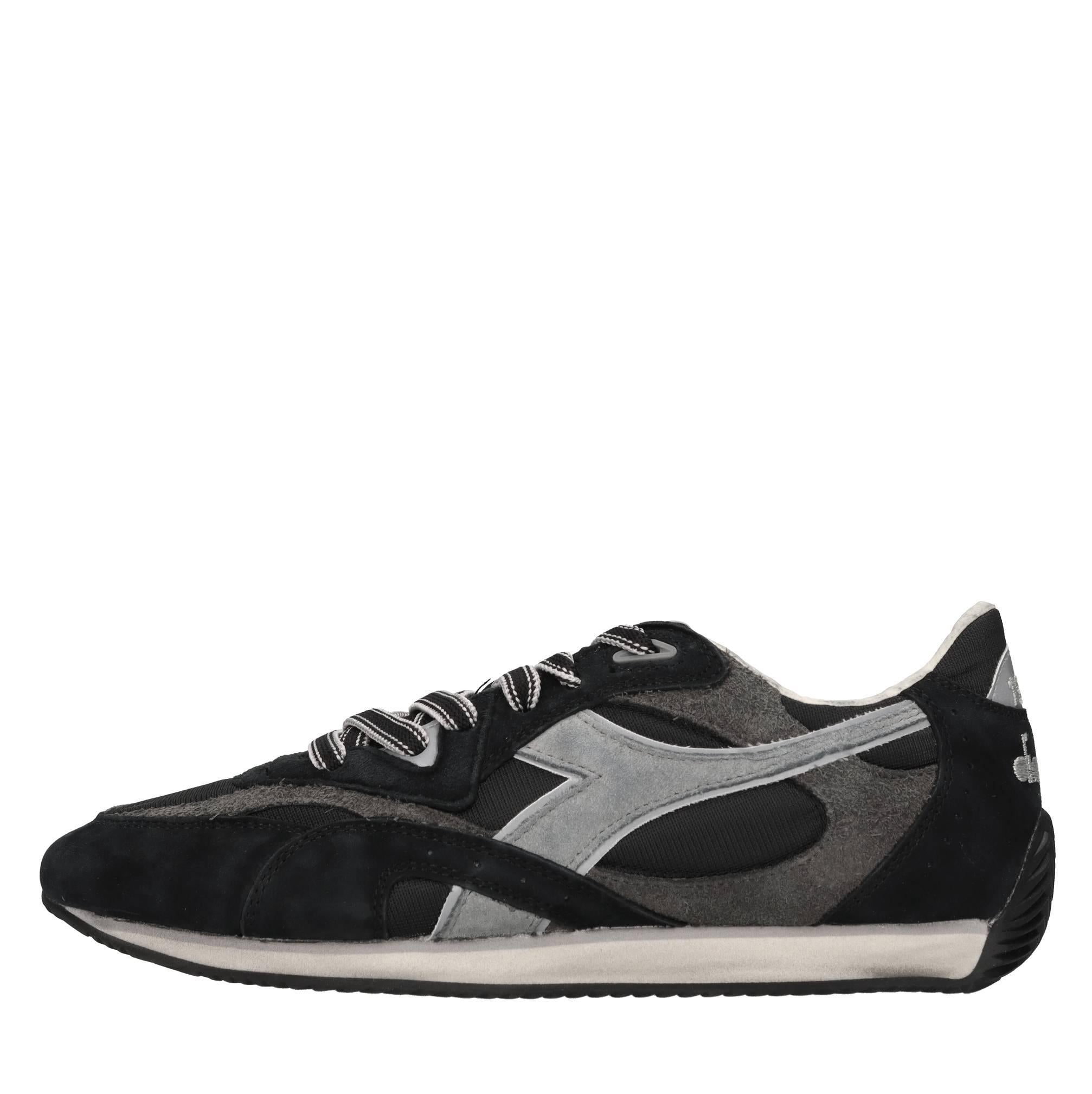 Sneakers modello HERITAGE in tessuto e pelle scamosciata 