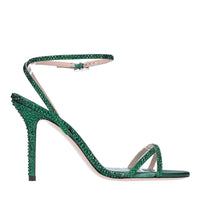 Sandali in raso e strass 