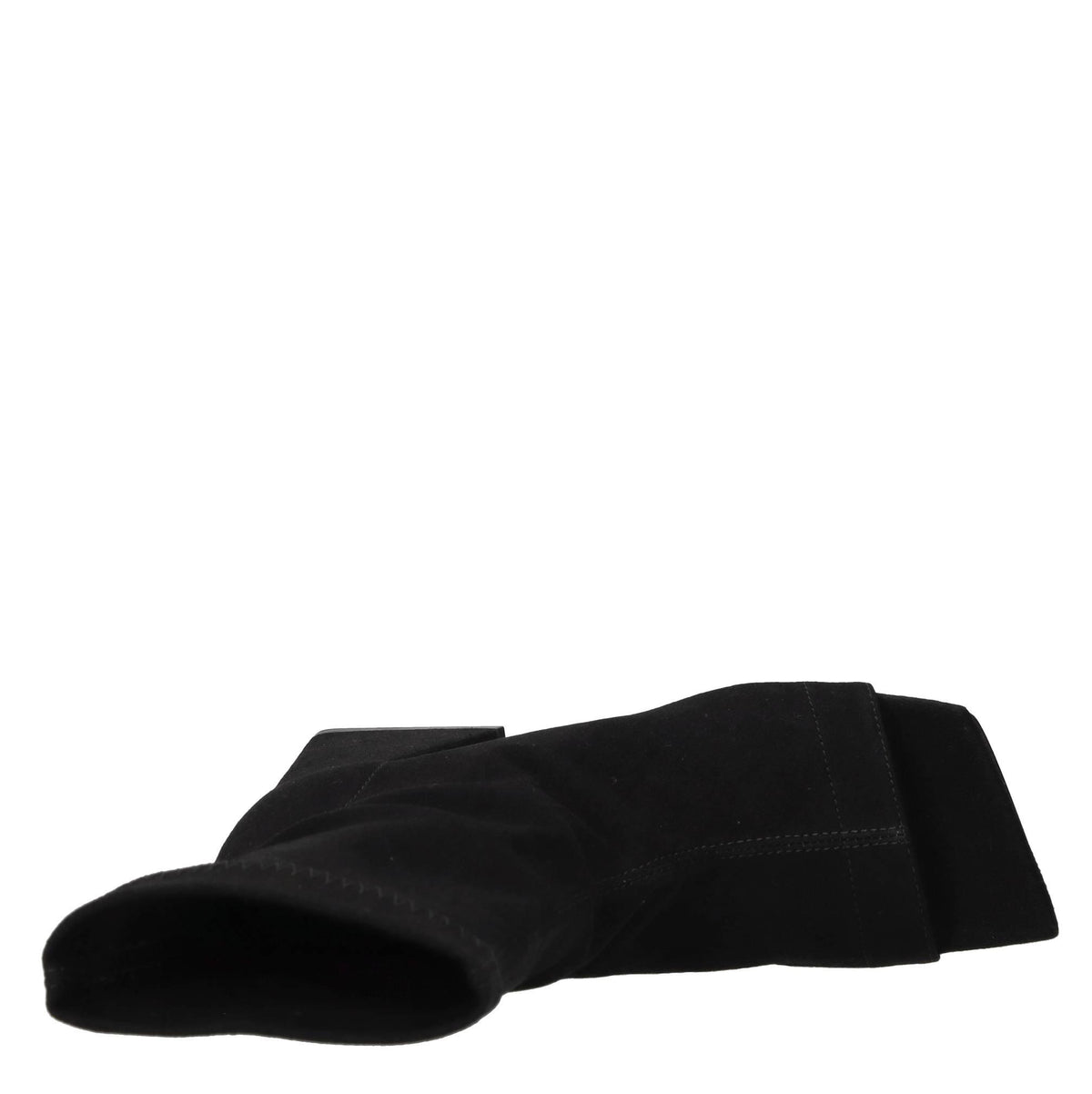 Tronchetti open-toe in denim elasticizzato 