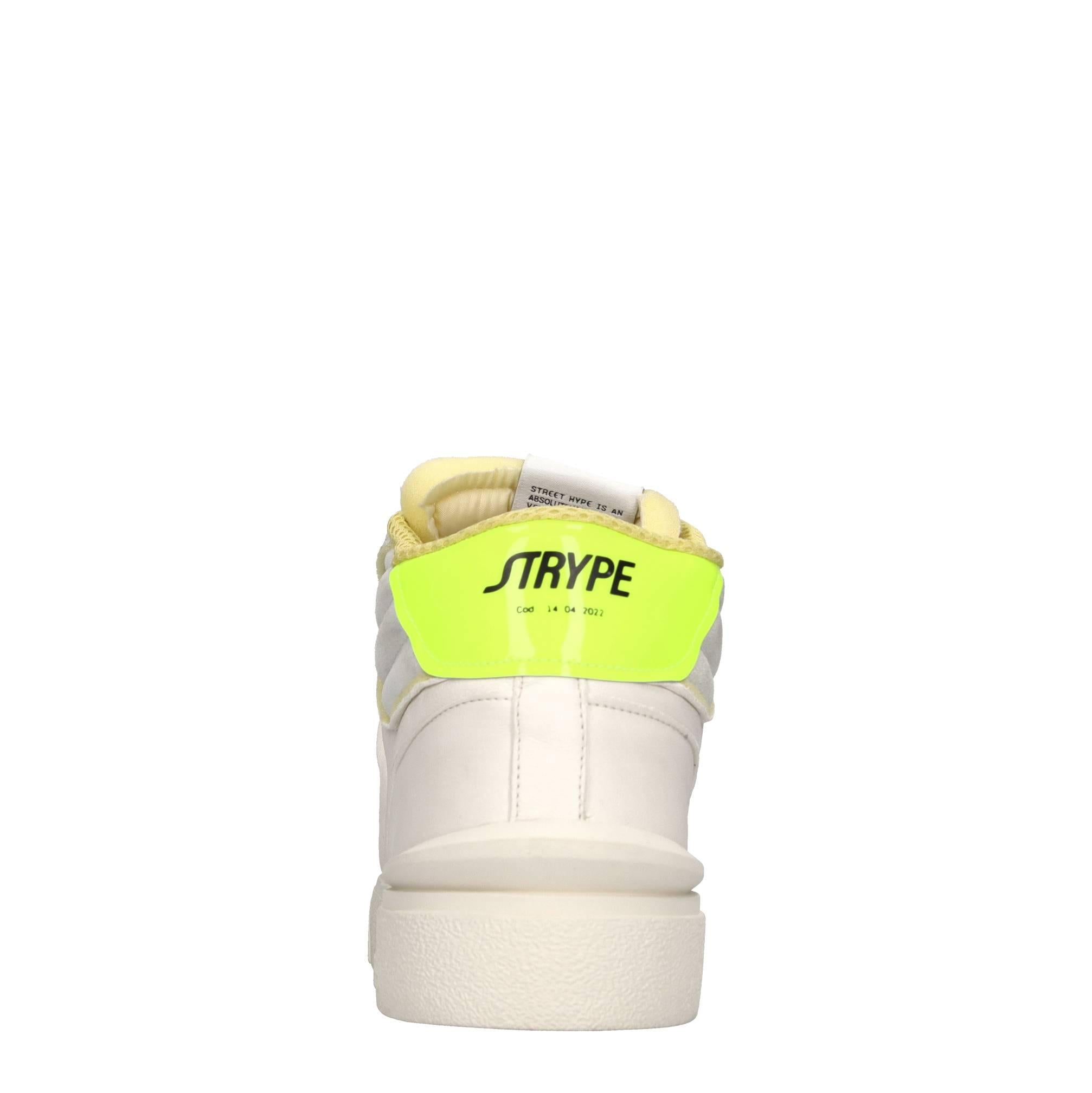 Sneakers in pelle e tessuto 