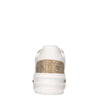 Sneakers in pelle e strass 