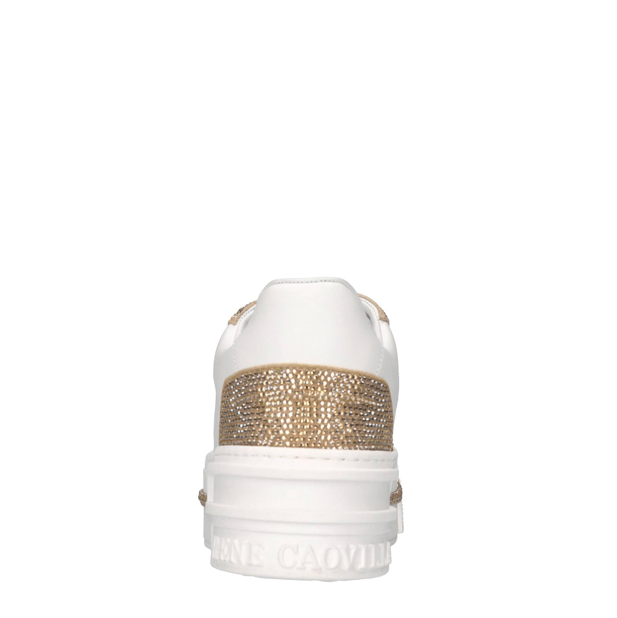 Sneakers in pelle e strass 