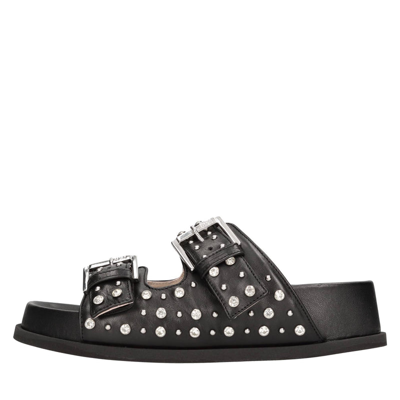 Mules in pelle 