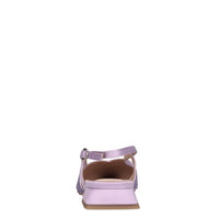 Ballerine slingback in raso e strass 