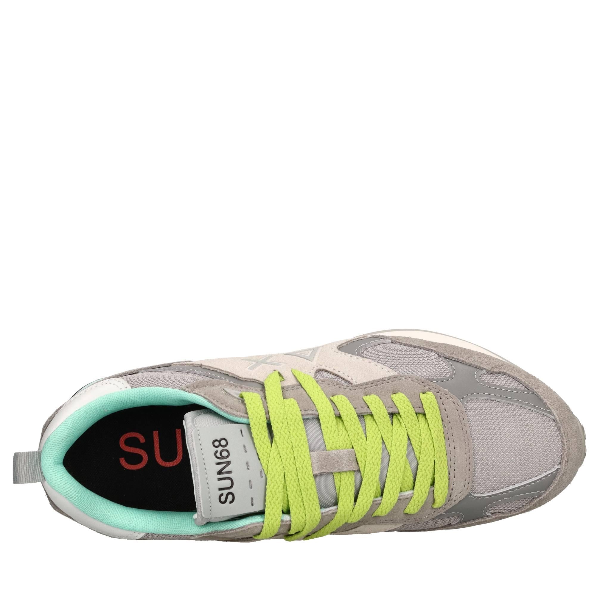 Sneakers modello Z35115 SUN68 in pelle scamosciata e tessuto traspirante 