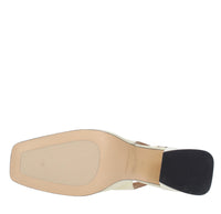 Décolleté slingback in pelle 