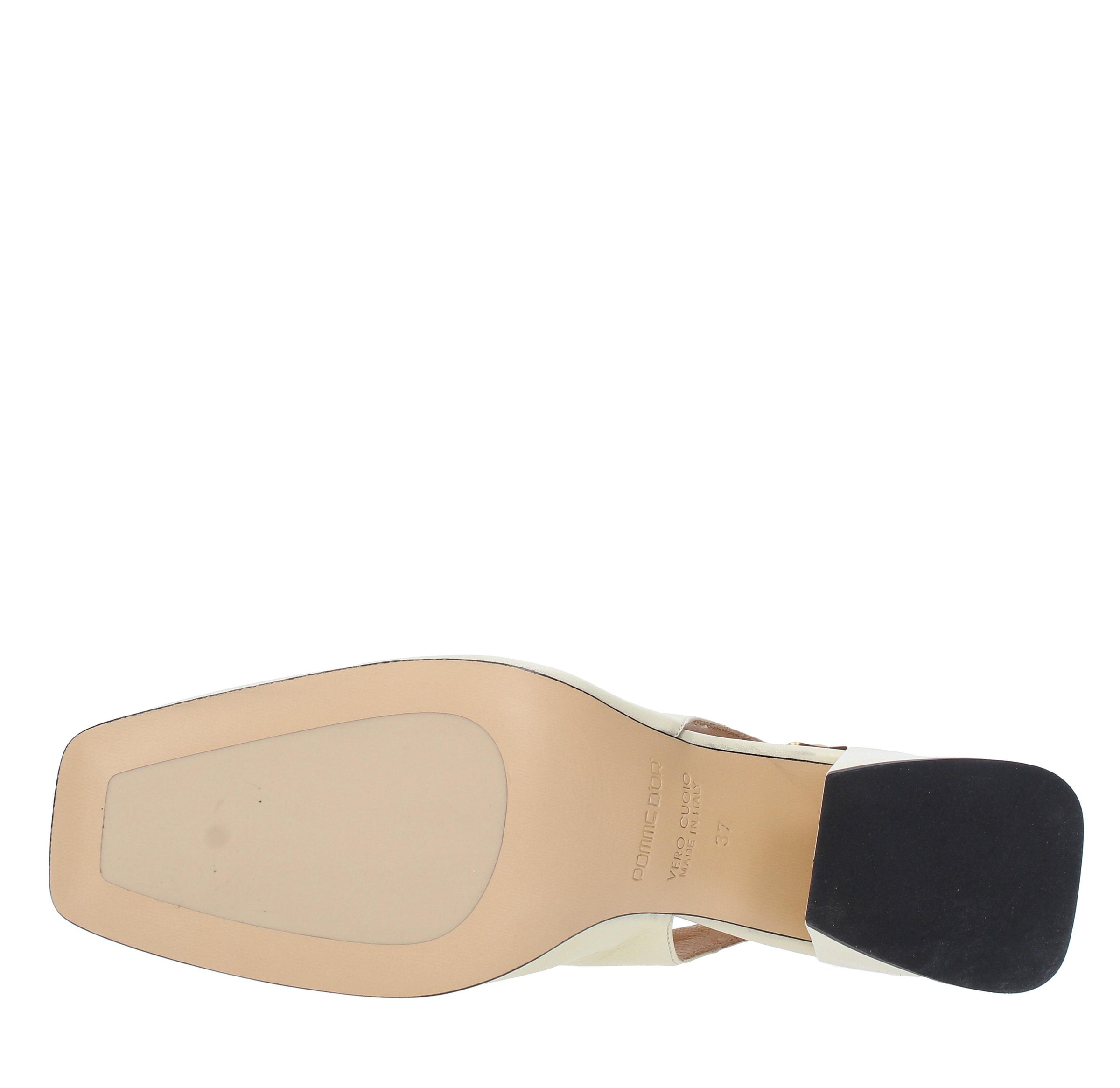 Décolleté slingback in pelle 