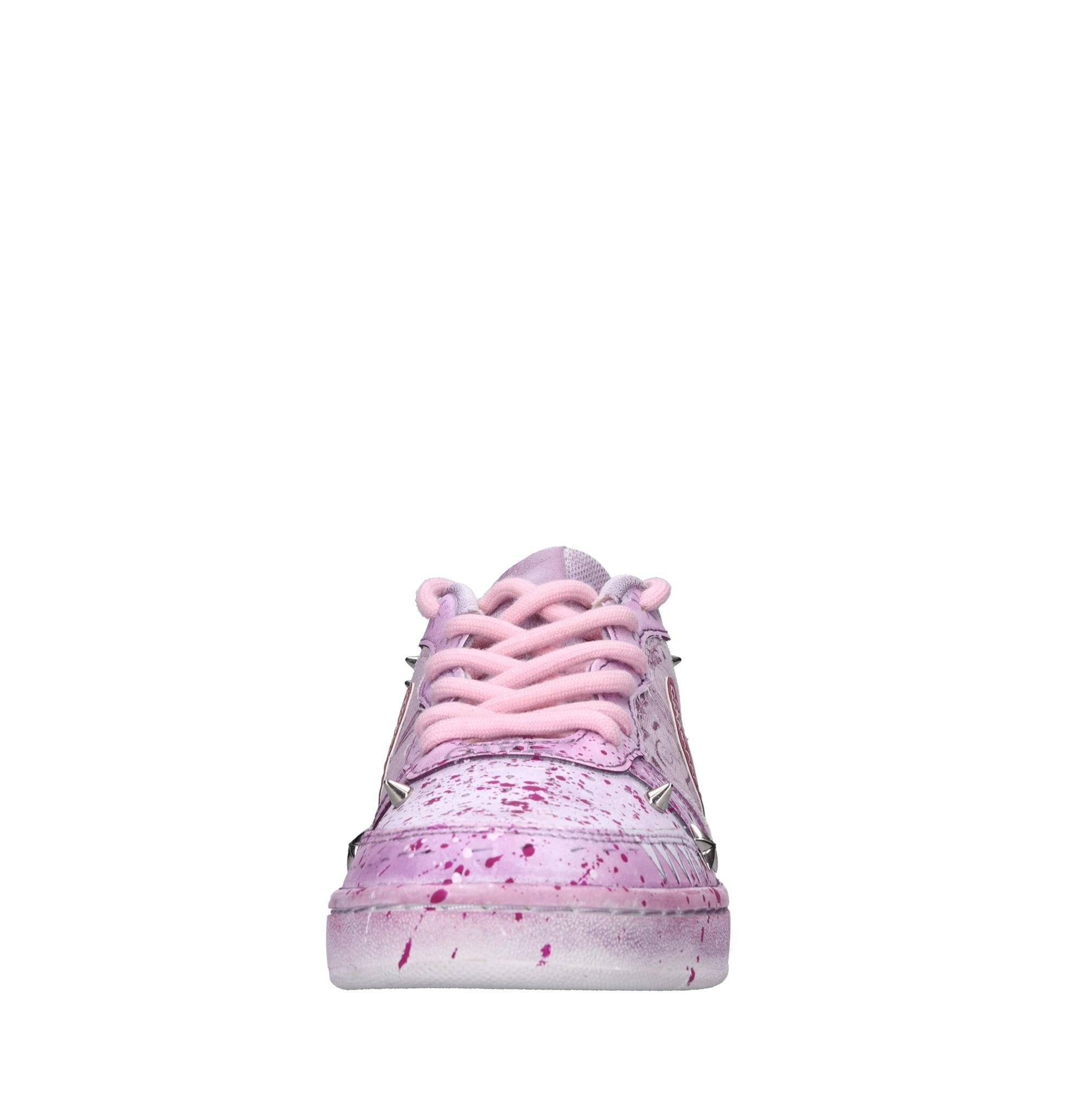 Sneakers in ecopelle e tessuto 