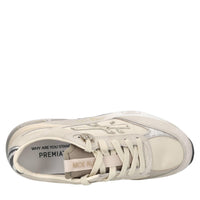 Sneakers in tessuto pelle ed ecopelle 