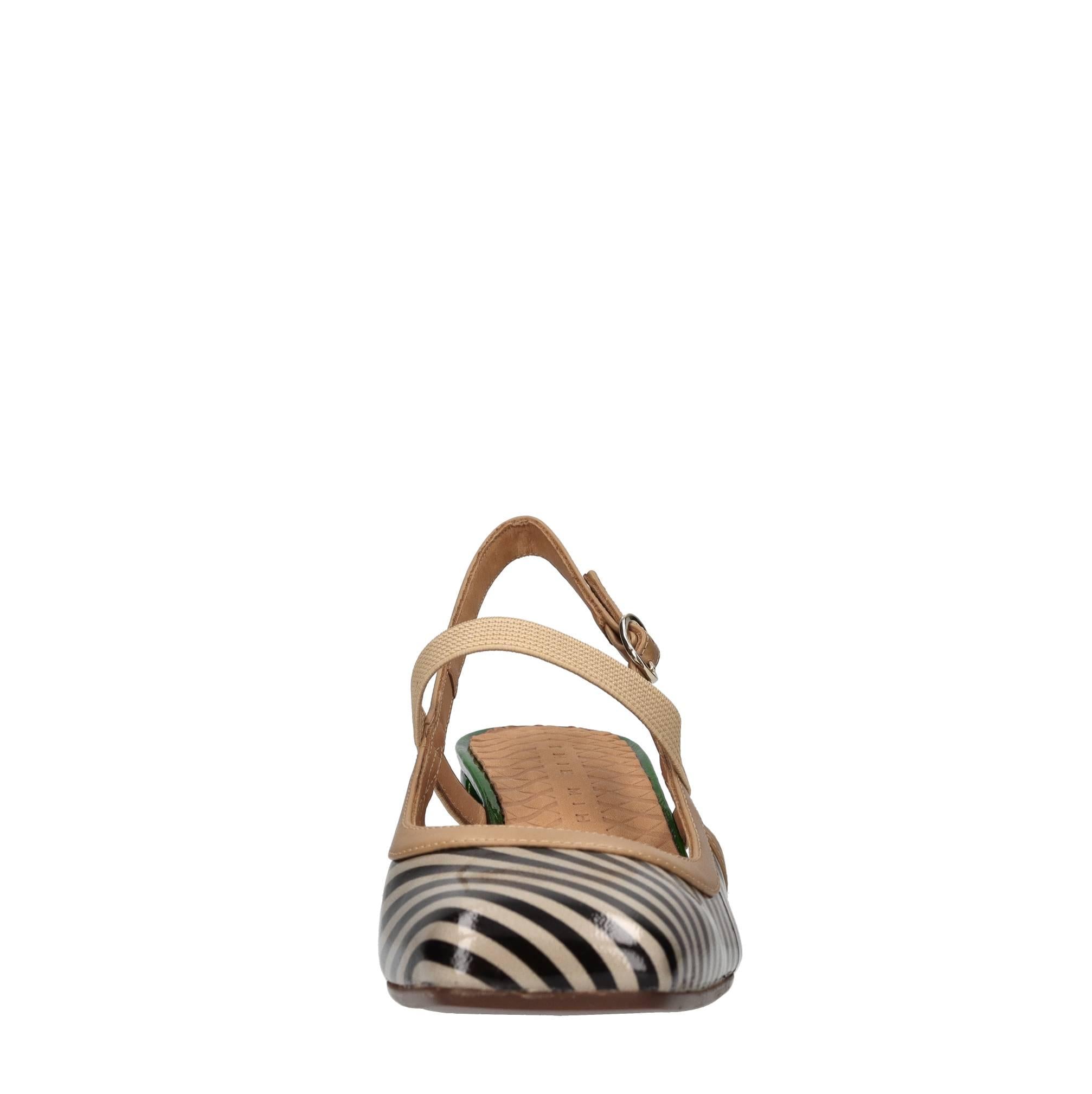 Décolléte slingback in pelle 