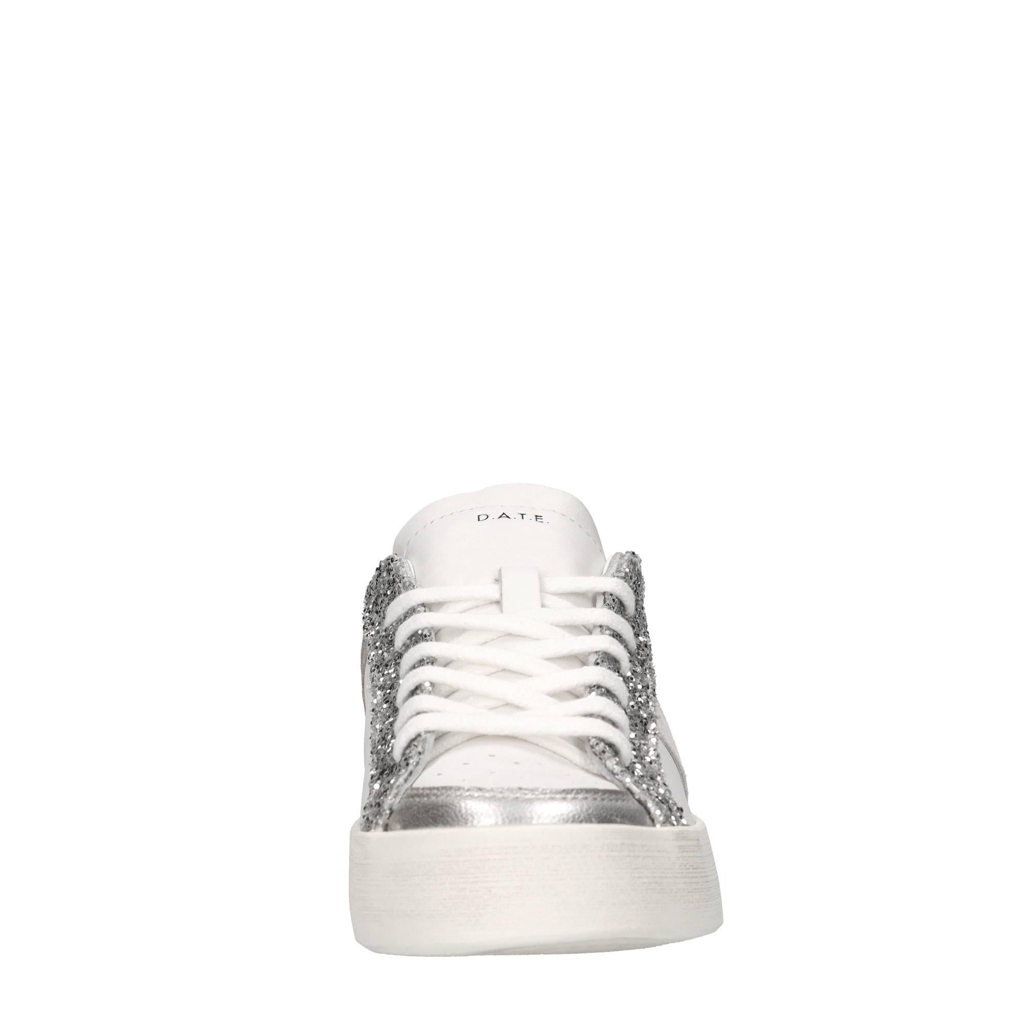 Sneakers in pelle e glitter 