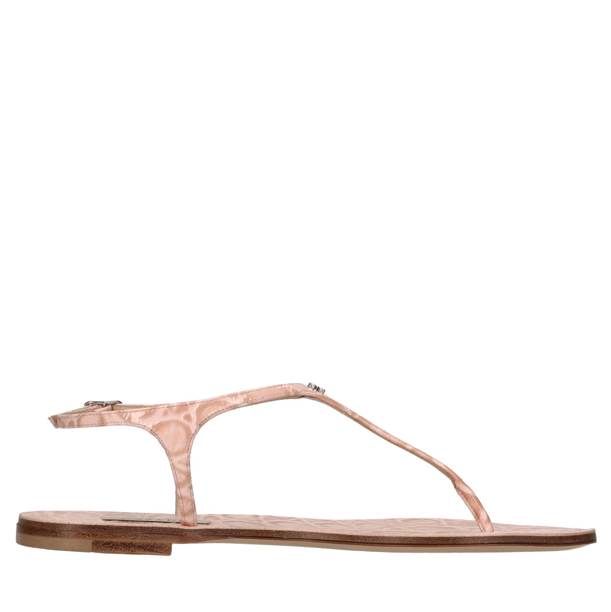Sandali flat Jurassic in pelle 