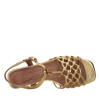Sandali flat in pelle 