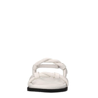 Sandali flat in pelle 