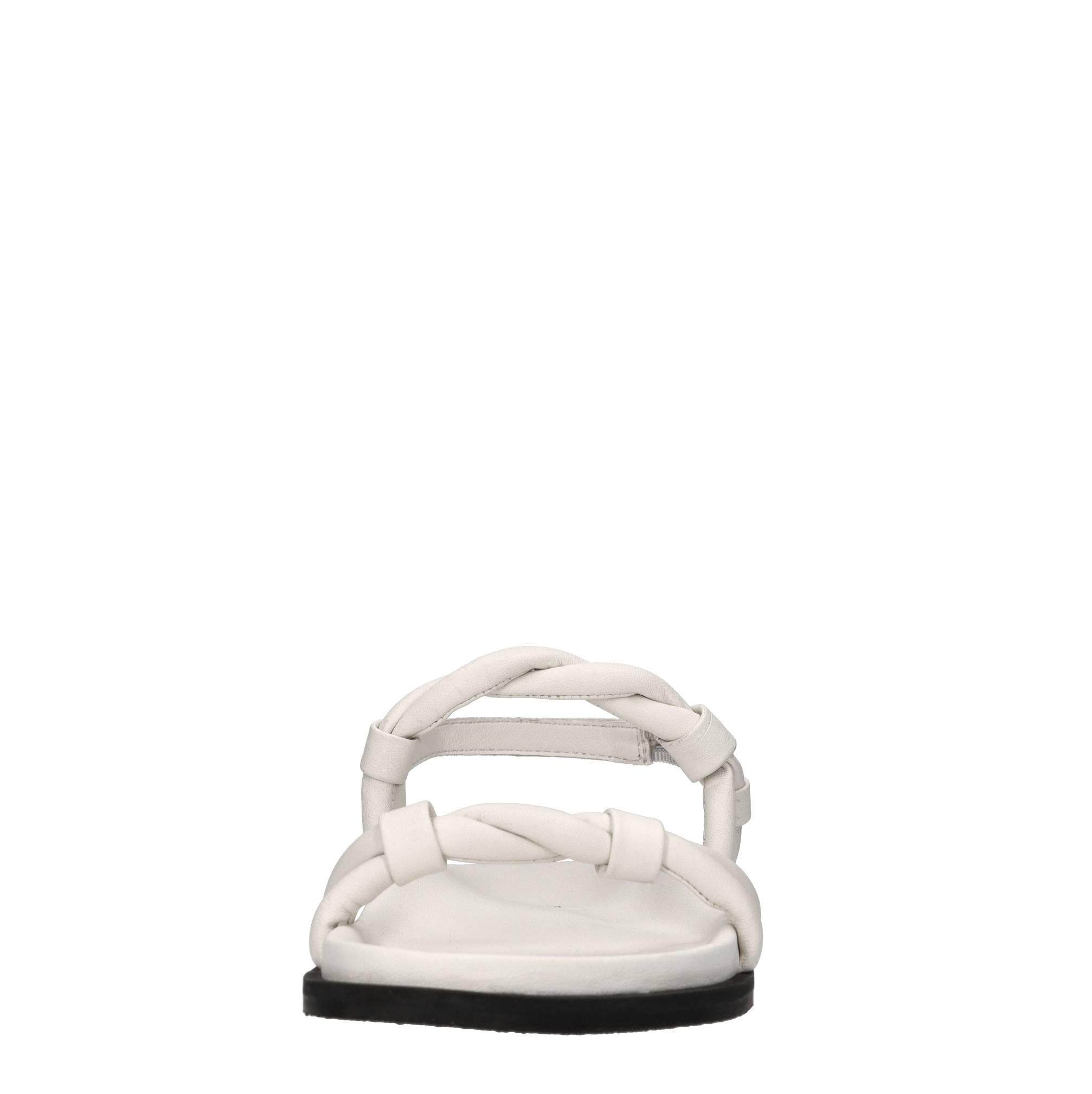 Sandali flat in pelle 