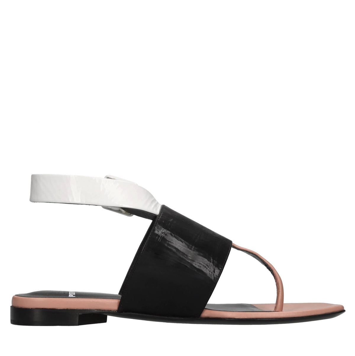 Sandali flat in pelle 