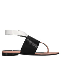 Sandali flat in pelle 