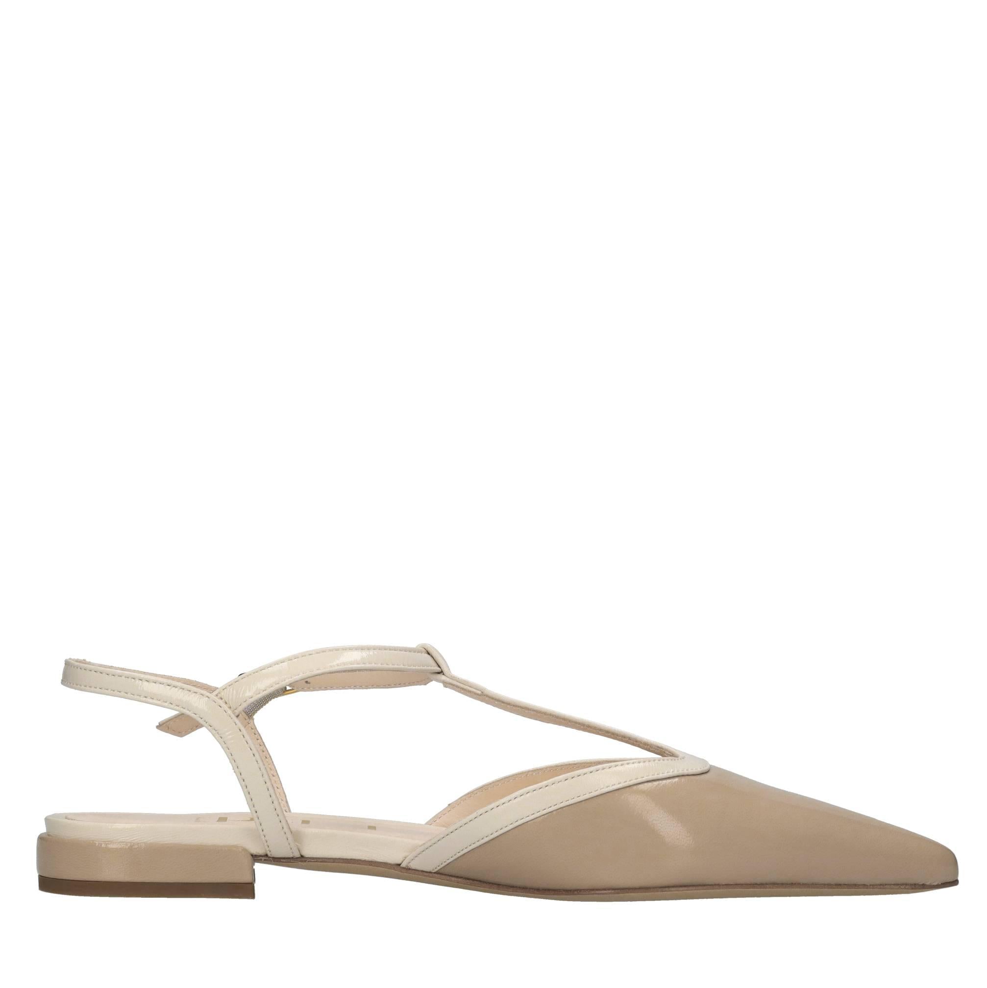 Ballerine slingback in pelle 