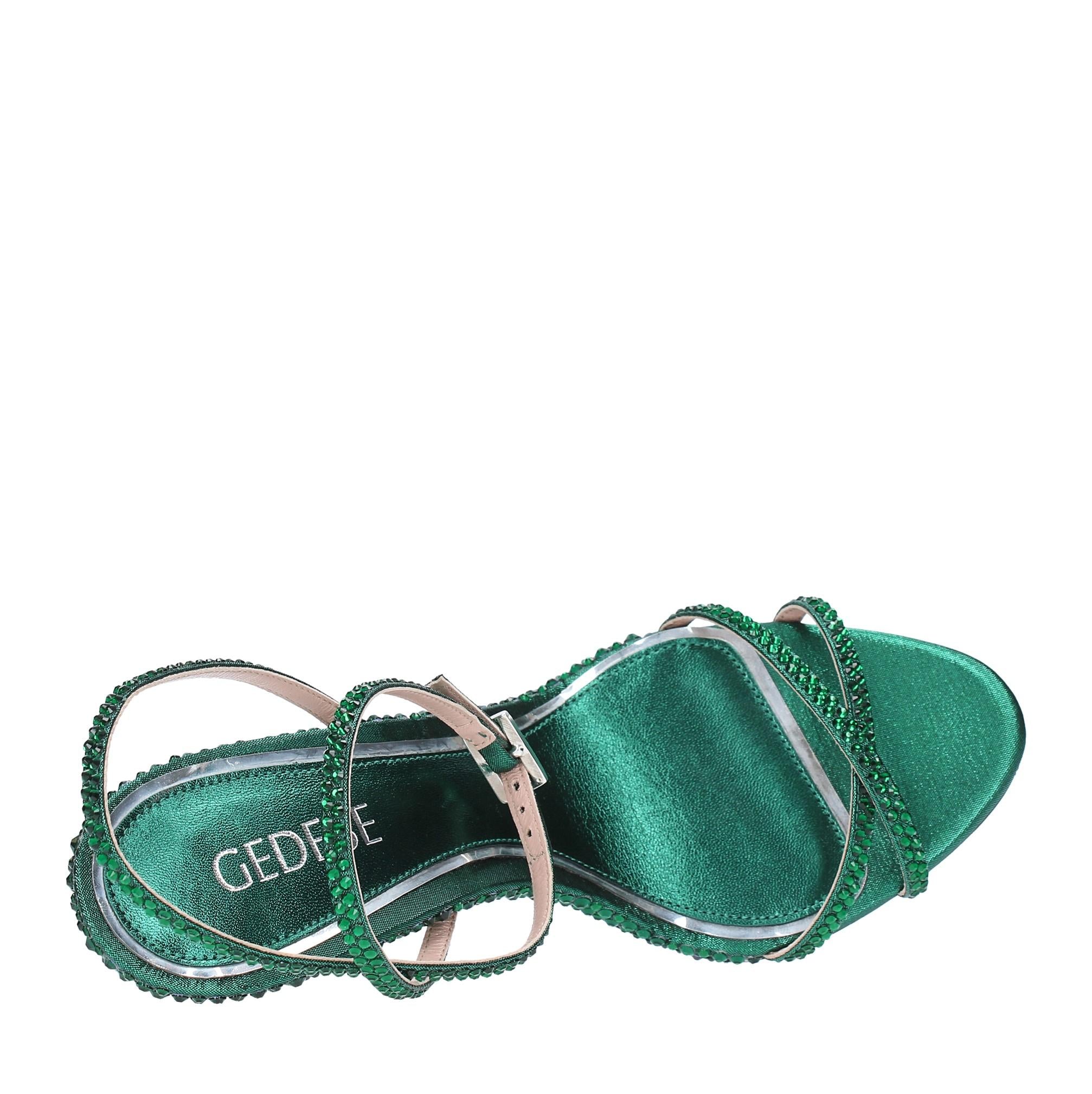 Sandali in raso e strass 