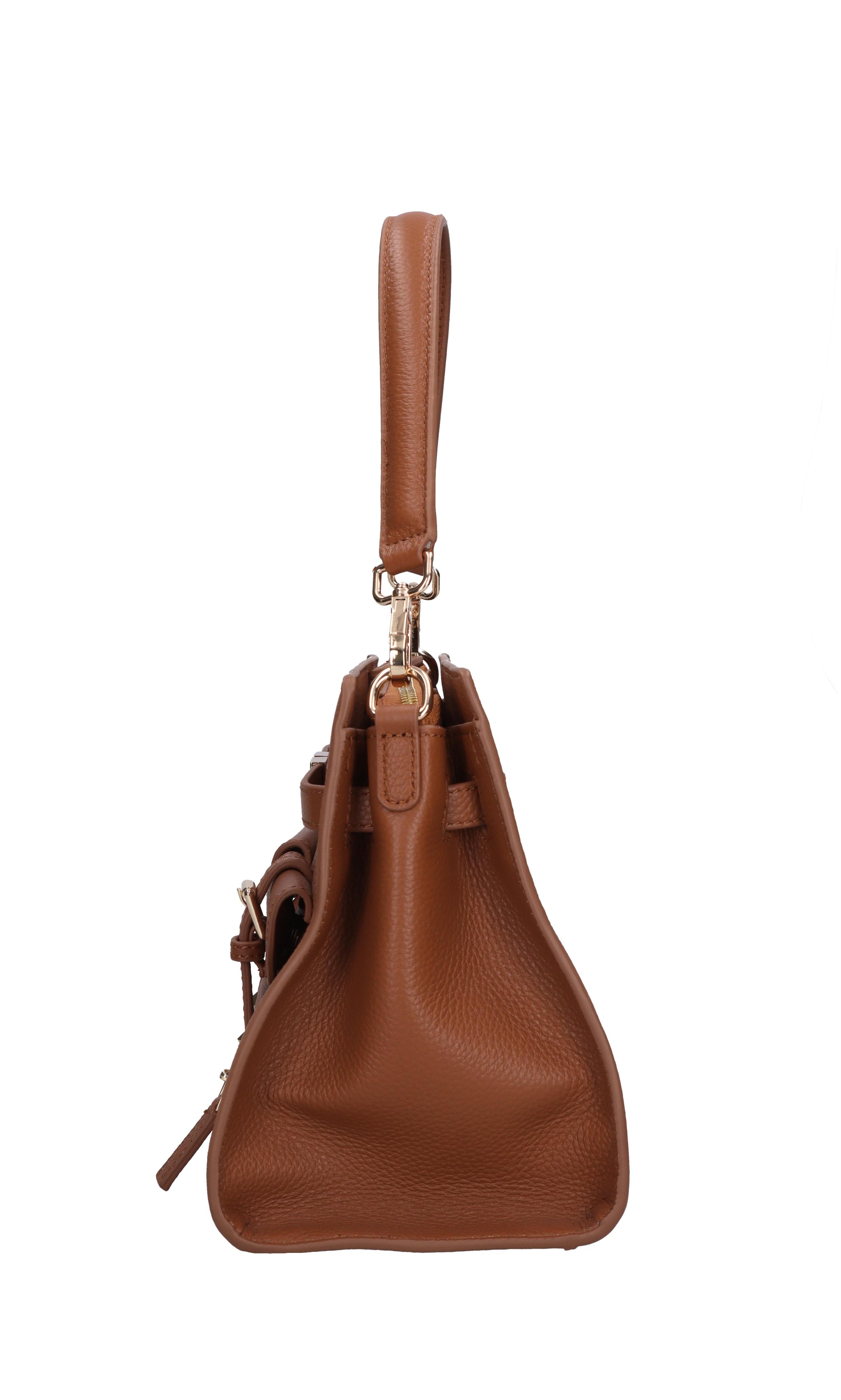 Borsa ROCK POKET MED. in pelle e borchie 