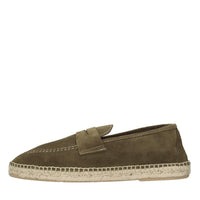 Mocassini espadrillas in camoscio 